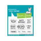 Lawn Fawn Tiny Tay Sayings: Fruit Clear Stamps lf3171
