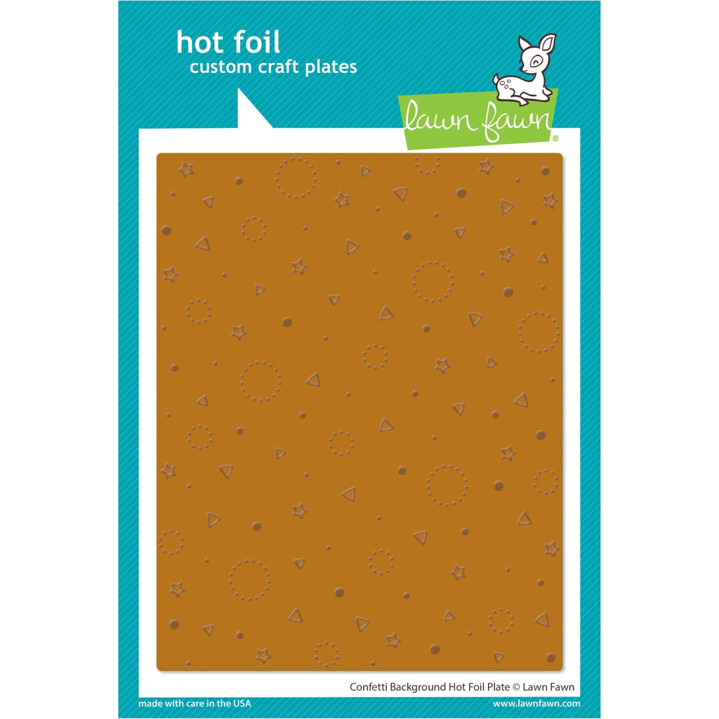 Lawn Fawn Confetti Background Hot Foil Plate lf3188