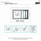 Lawn Fawn Set Flappy Holiday Clear Stamps and Dies sample