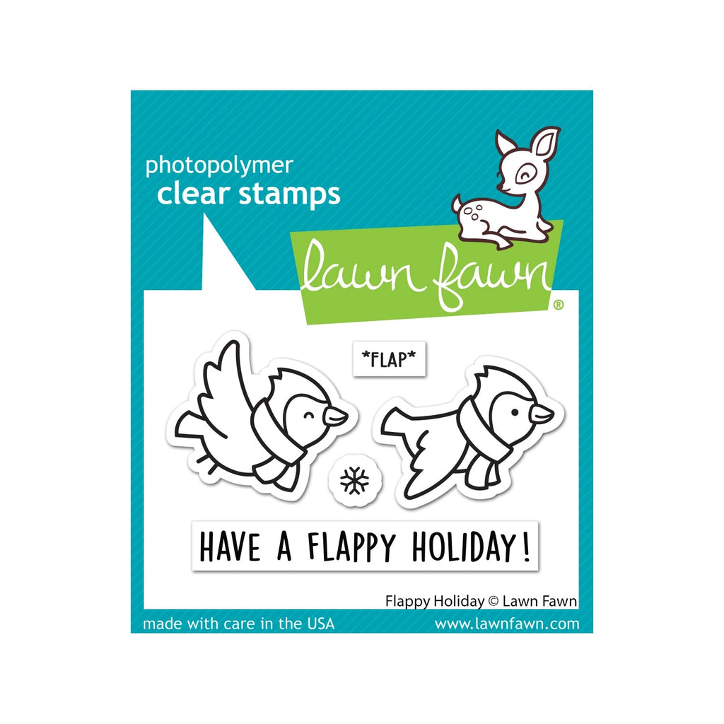 Lawn Fawn Flappy Holiday Clear Stamps lf3229