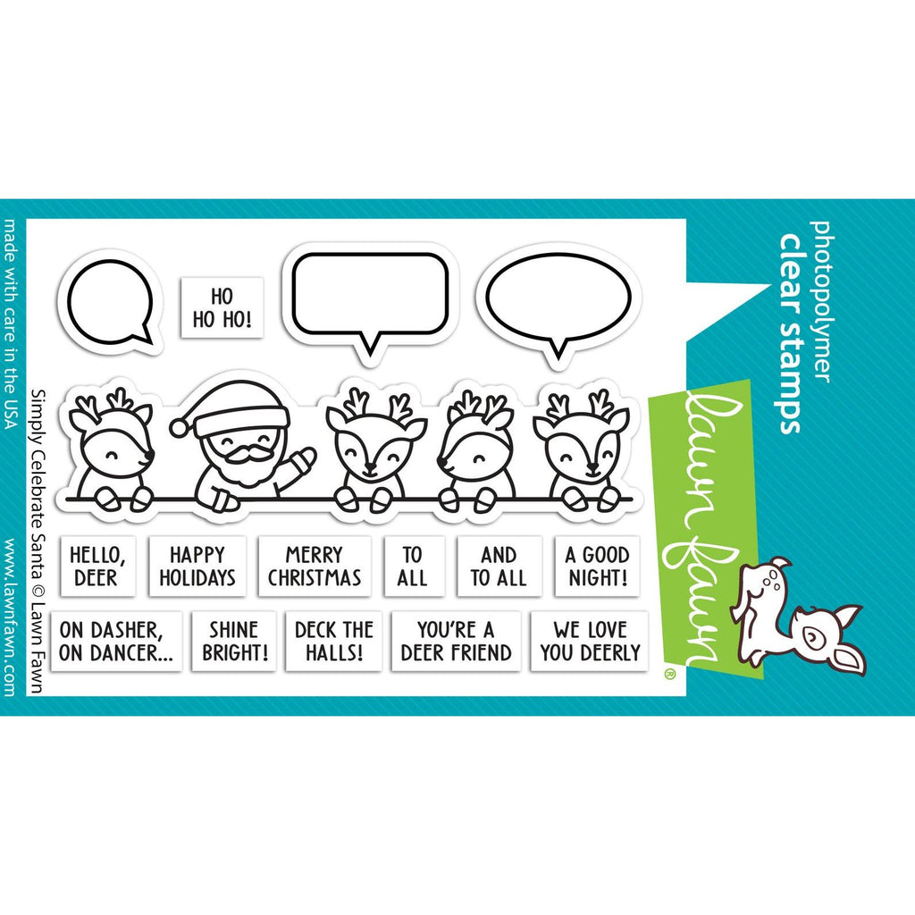 Lawn Fawn Simply Celebrate Santa Clear Stamps lf3236