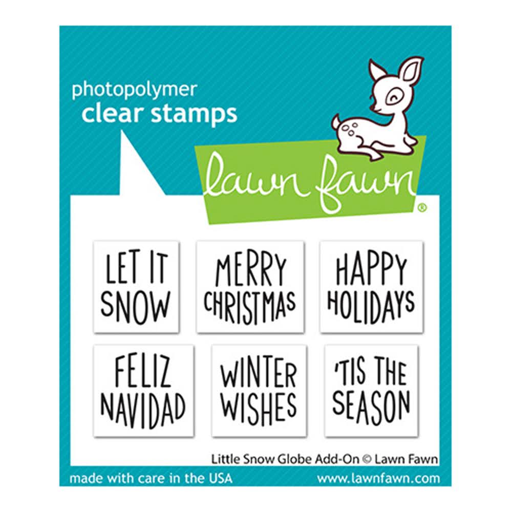 Lawn Fawn Little Snow Globe Add-On Clear Stamps lf3278