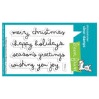 Lawn Fawn Scribbled Sentiments: Winter Clear Stamps lf3279