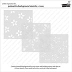 Lawn Fawn Poinsettia Background Stencils lf3280