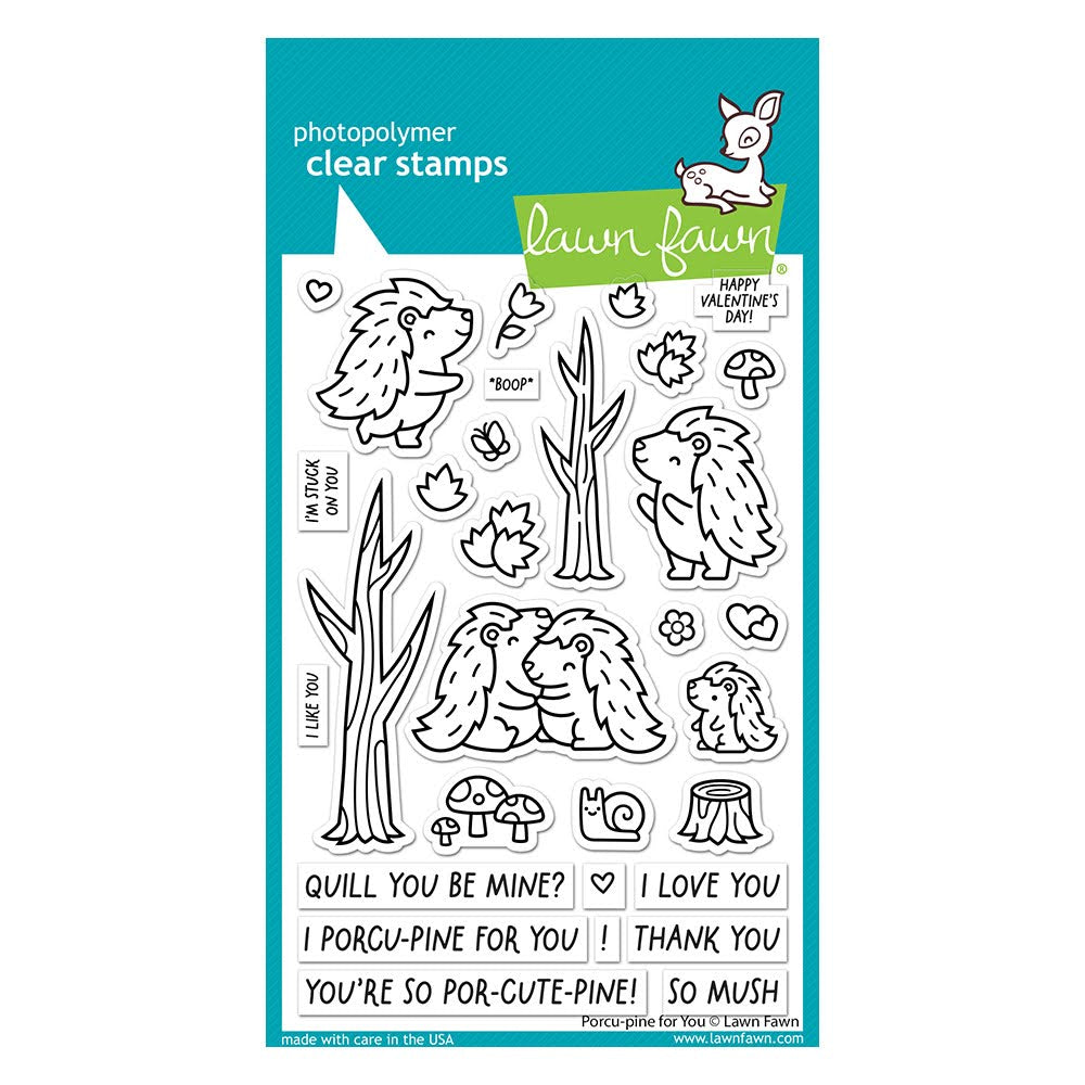 Lawn Fawn Porcu-pine for You Clear Stamps lf3299