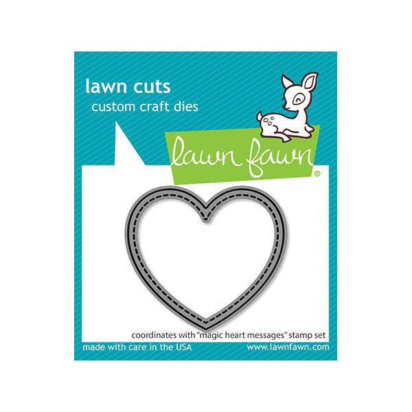 Lawn Fawn Magic Heart Messages Coordinating Dies lf3306
