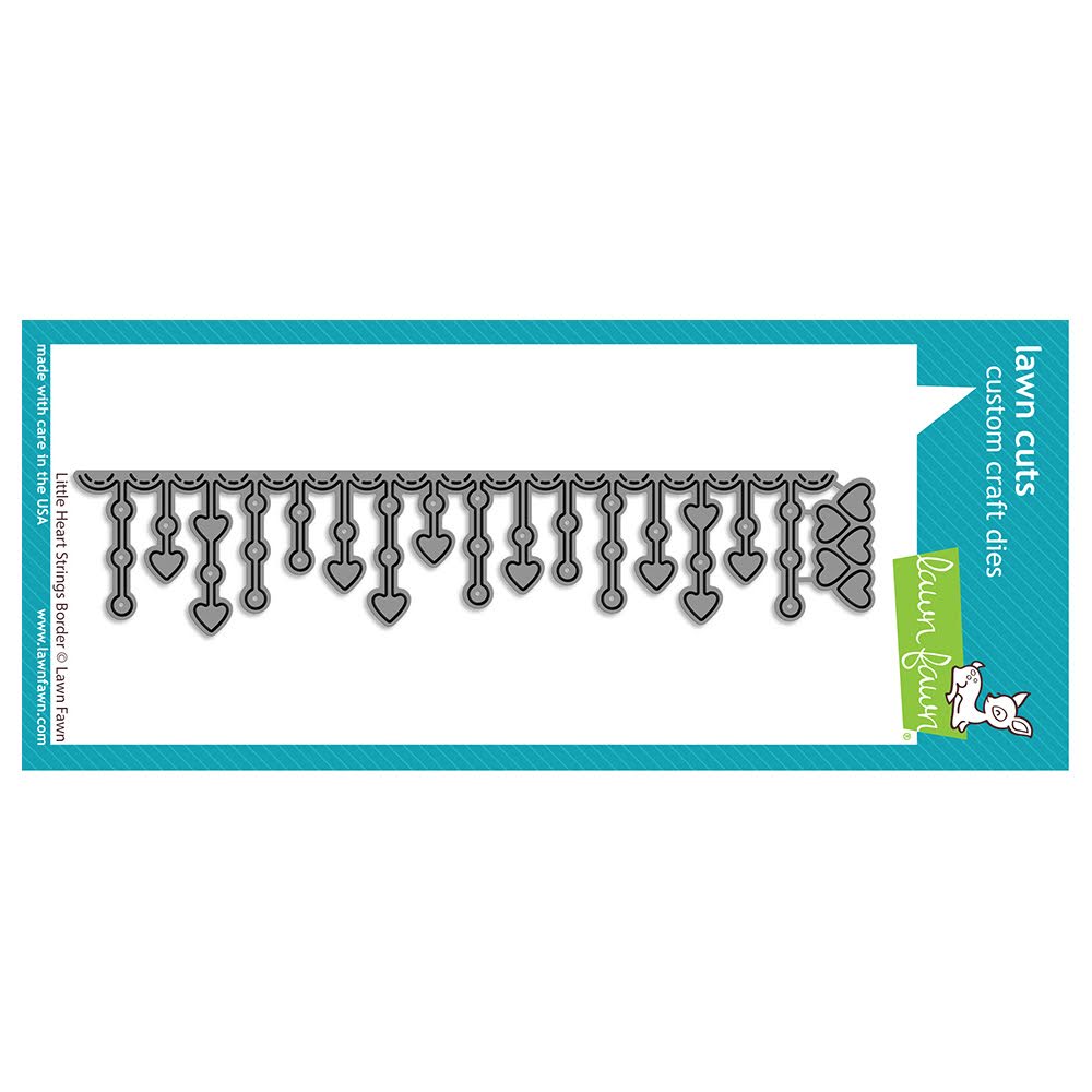 Lawn Fawn Little Heart Strings Border Dies lf3317
