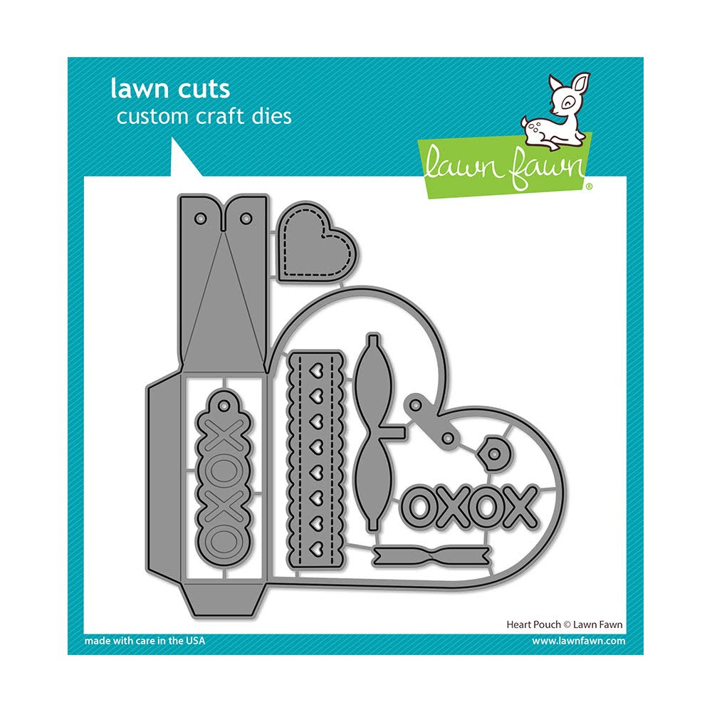 Lawn Fawn Heart Pouch Dies lf3318