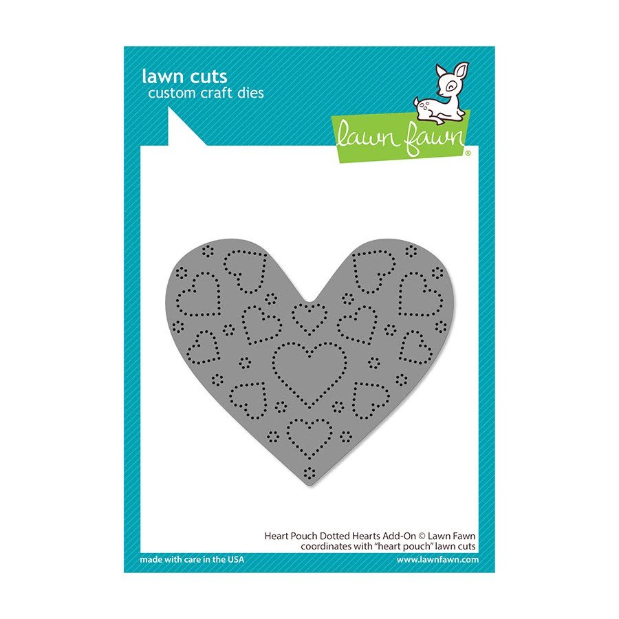 Lawn Fawn Heart Pouch Dotted Hearts Add-On Die lf3319