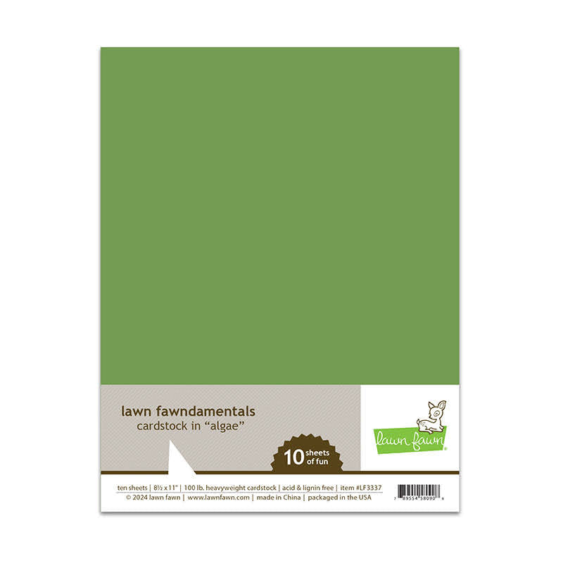 Lawn Fawn Algae 8.5 x 11 Inch Cardstock lf3337