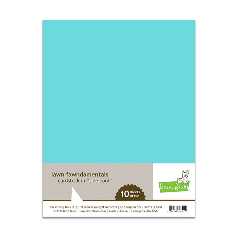 Lawn Fawn Tide Pool 8.5 x 11 Inch Cardstock lf3338