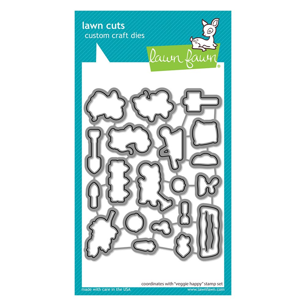 Lawn Fawn Veggie Happy Coordinating Dies lf3341