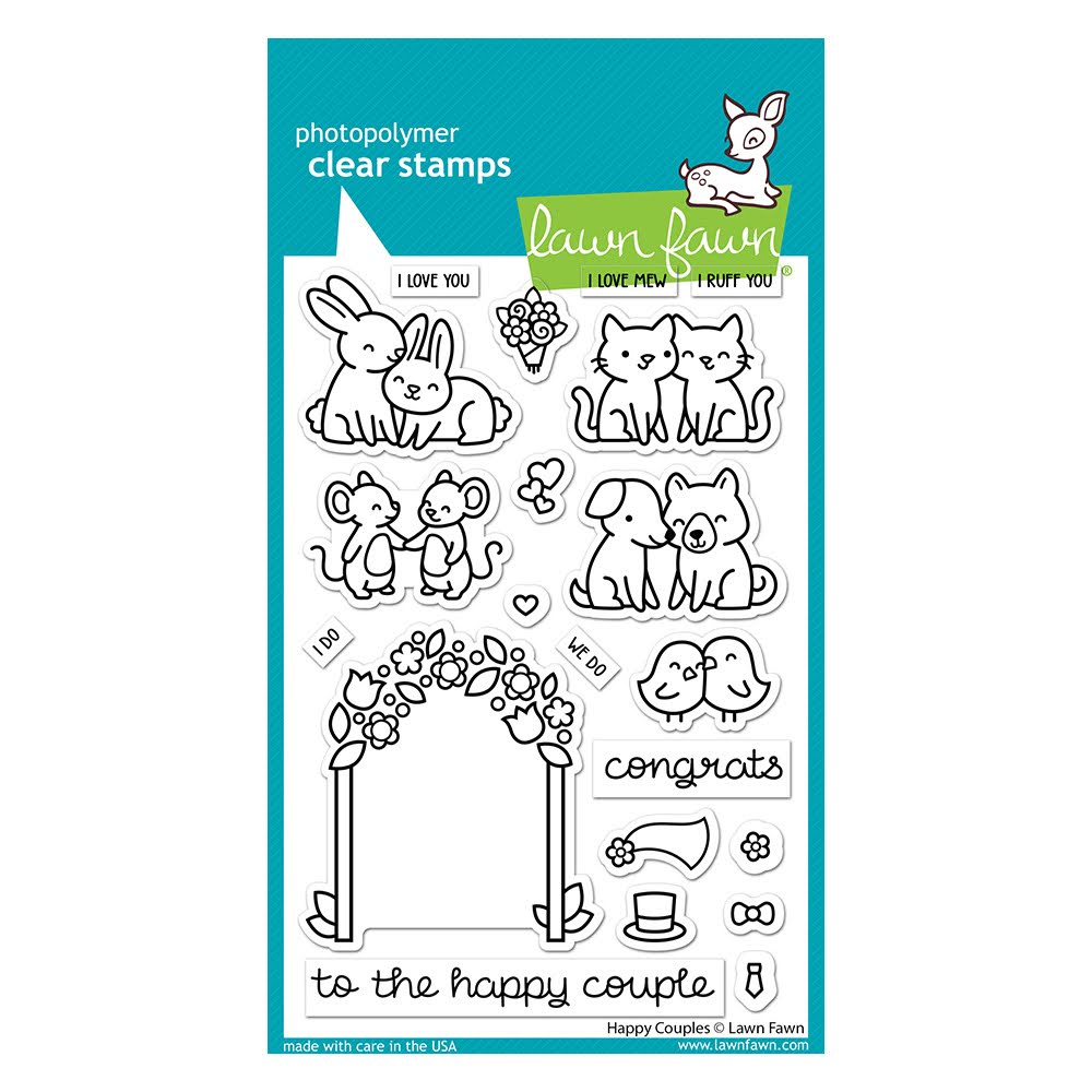 Lawn Fawn Happy Couples Clear Stamps lf3353