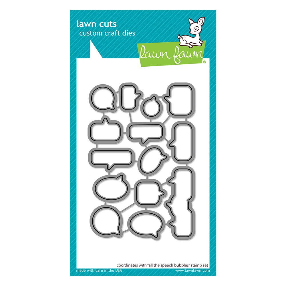 Lawn Fawn All the Speech Bubbles Coordinating Dies lf3360