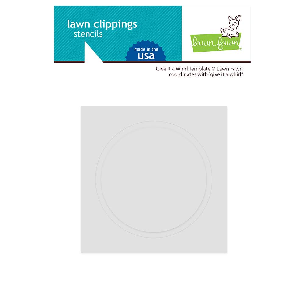 Lawn Fawn Give It a Whirl Template Stencil lf3368