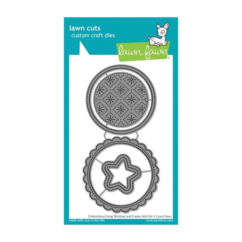 Lawn Fawn Embroidery Hoop Window and Frame Add-On Dies lf3443