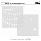 Lawn Fawn Bunting Background Stencils lf3453 both stencils