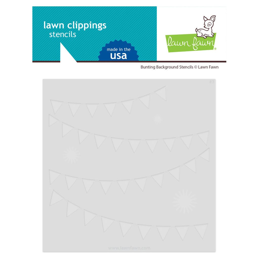 Lawn Fawn Bunting Background Stencils lf3453