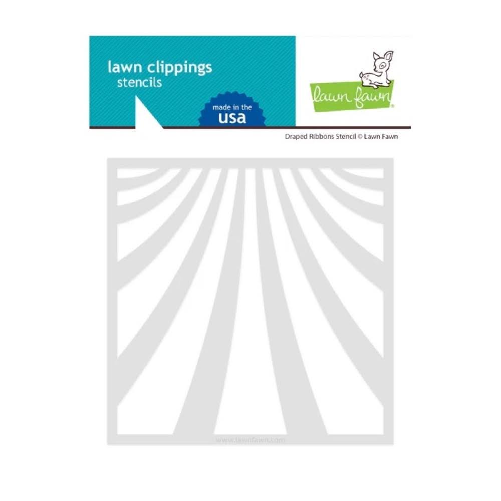 Lawn Fawn Draped Ribbons Stencil lf3454