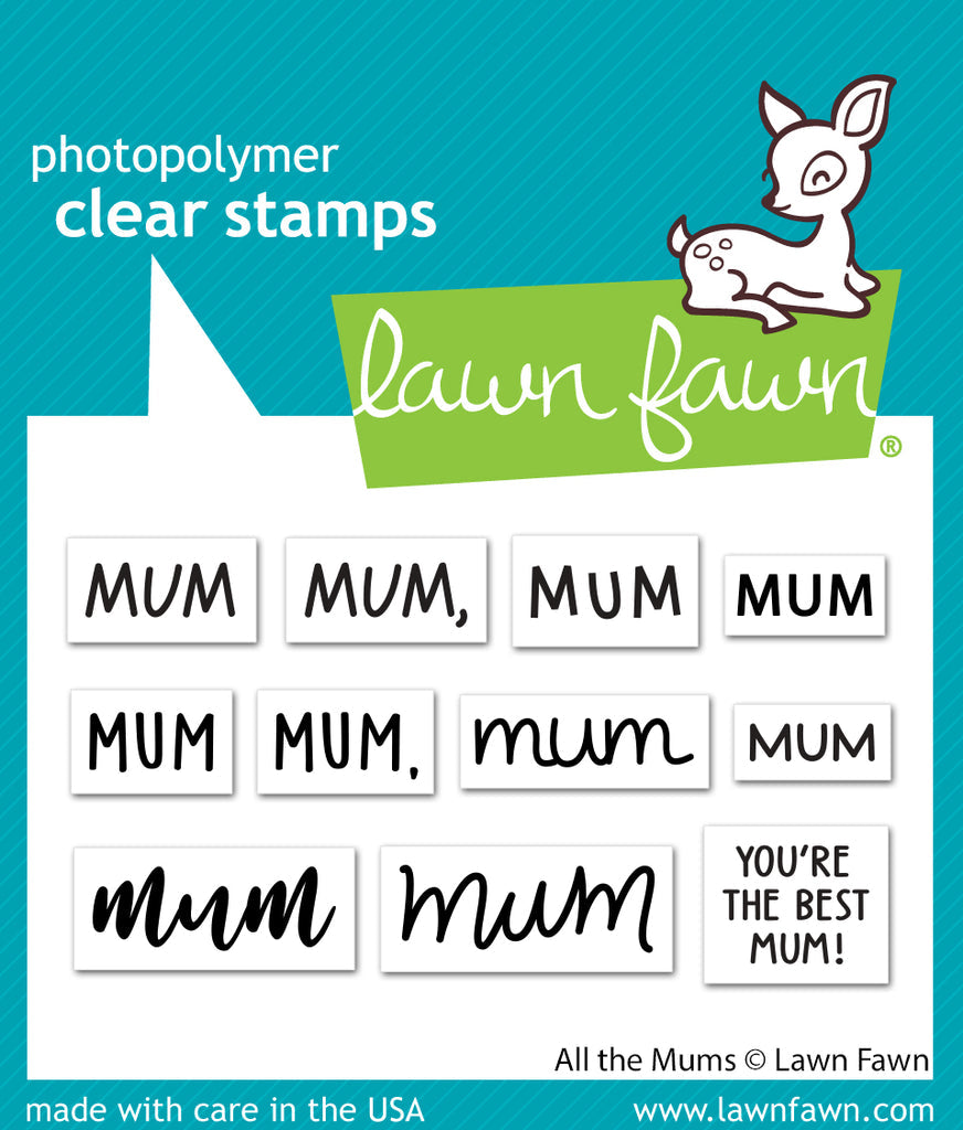 Lawn Fawn All the Mums Clear Stamps lf3457