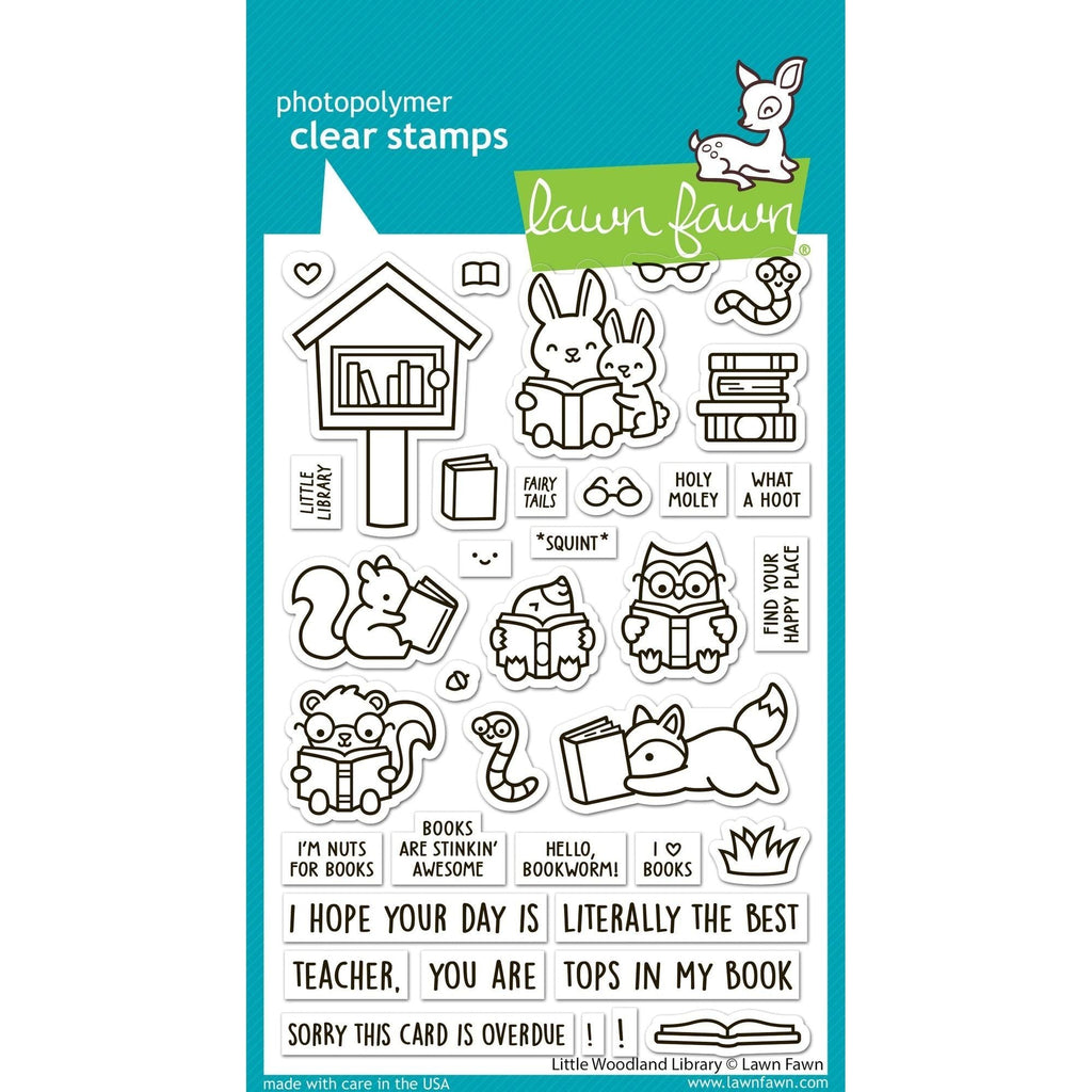 Lawn Fawn Little Woodland Library Clear Stamps lf3486