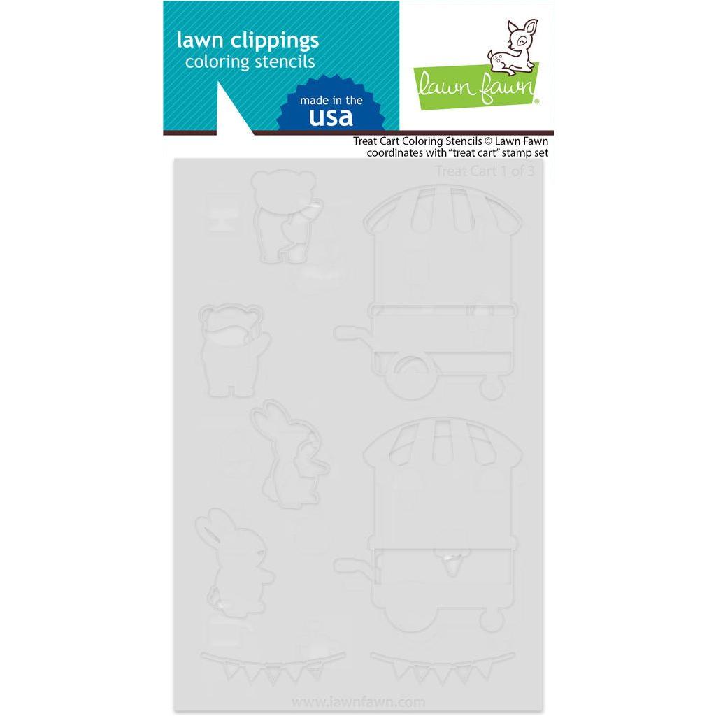 Lawn Fawn Treat Cart Coloring Stencils lf3542