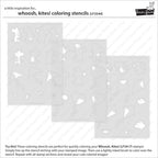 Lawn Fawn Whoosh, Kites! Coloring Stencils lf3544 each stencil
