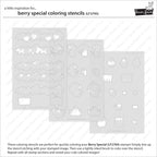 Lawn Fawn Berry Special Coloring Stencils lf3795