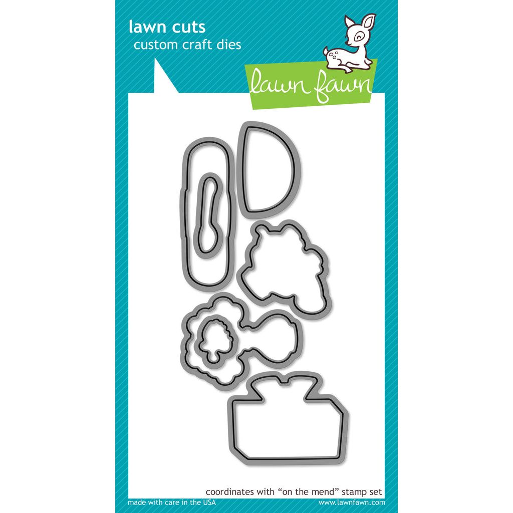 Lawn Fawn On the Mend Lawn Cuts Dies lf592