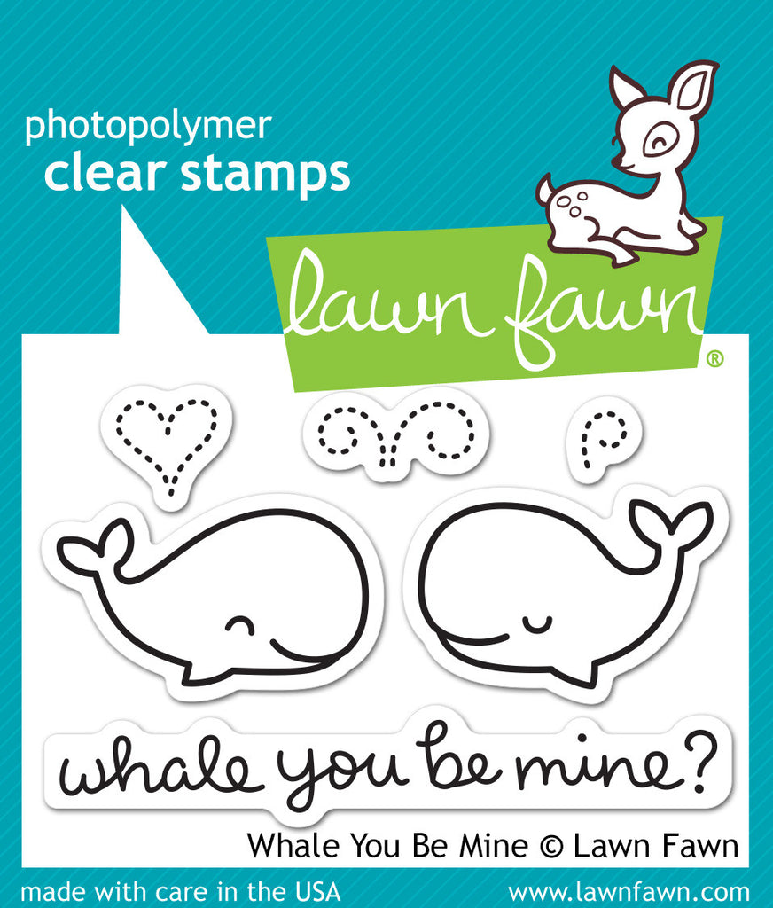 Lawn Fawn Whale You Be Mine Clear Stamps lf791