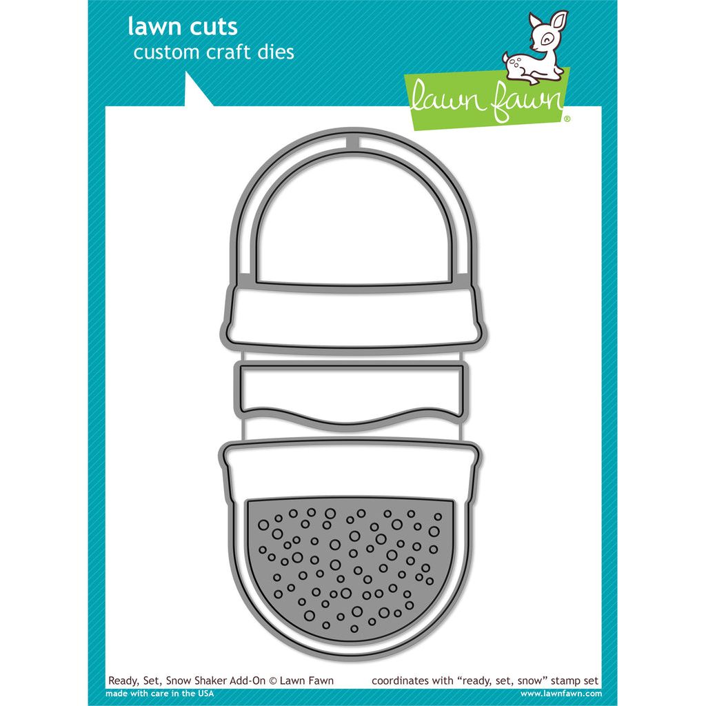 Lawn Fawn Ready Set Snow Shaker Add-On Lawn Cuts Dies lf975