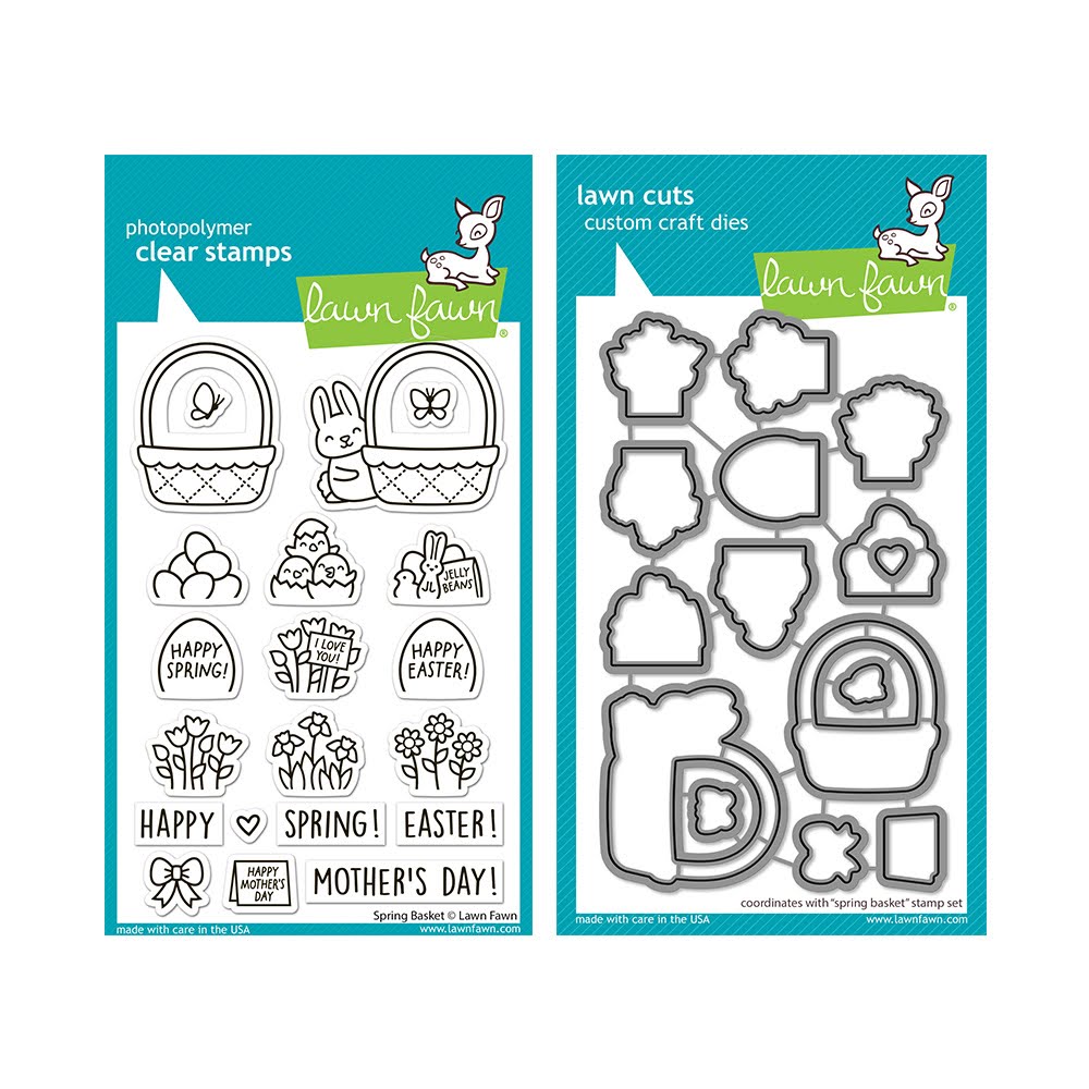 Lawn Fawn Spring Basket Stamps and Dies Set