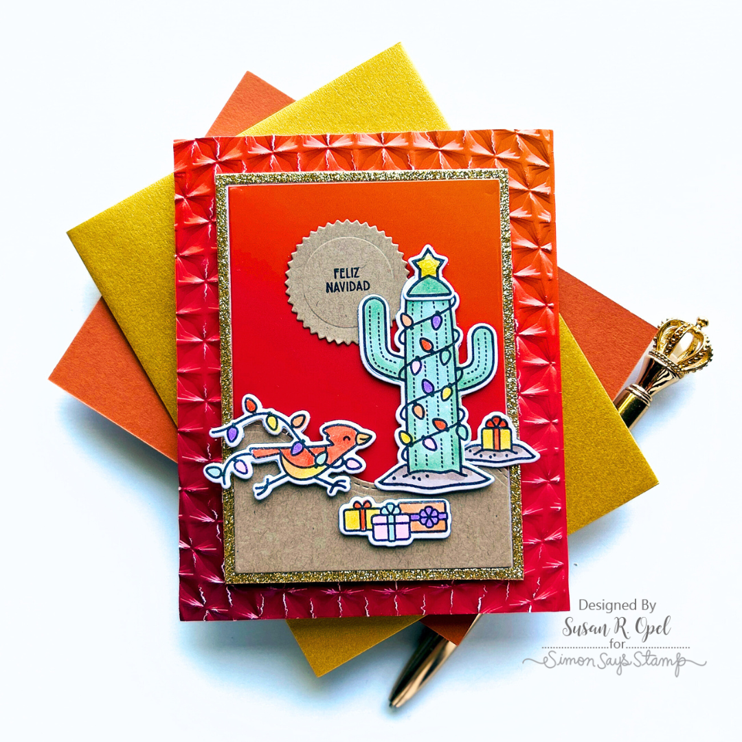Simon Says Stamp Embossing Folder Diamond Warp sf409