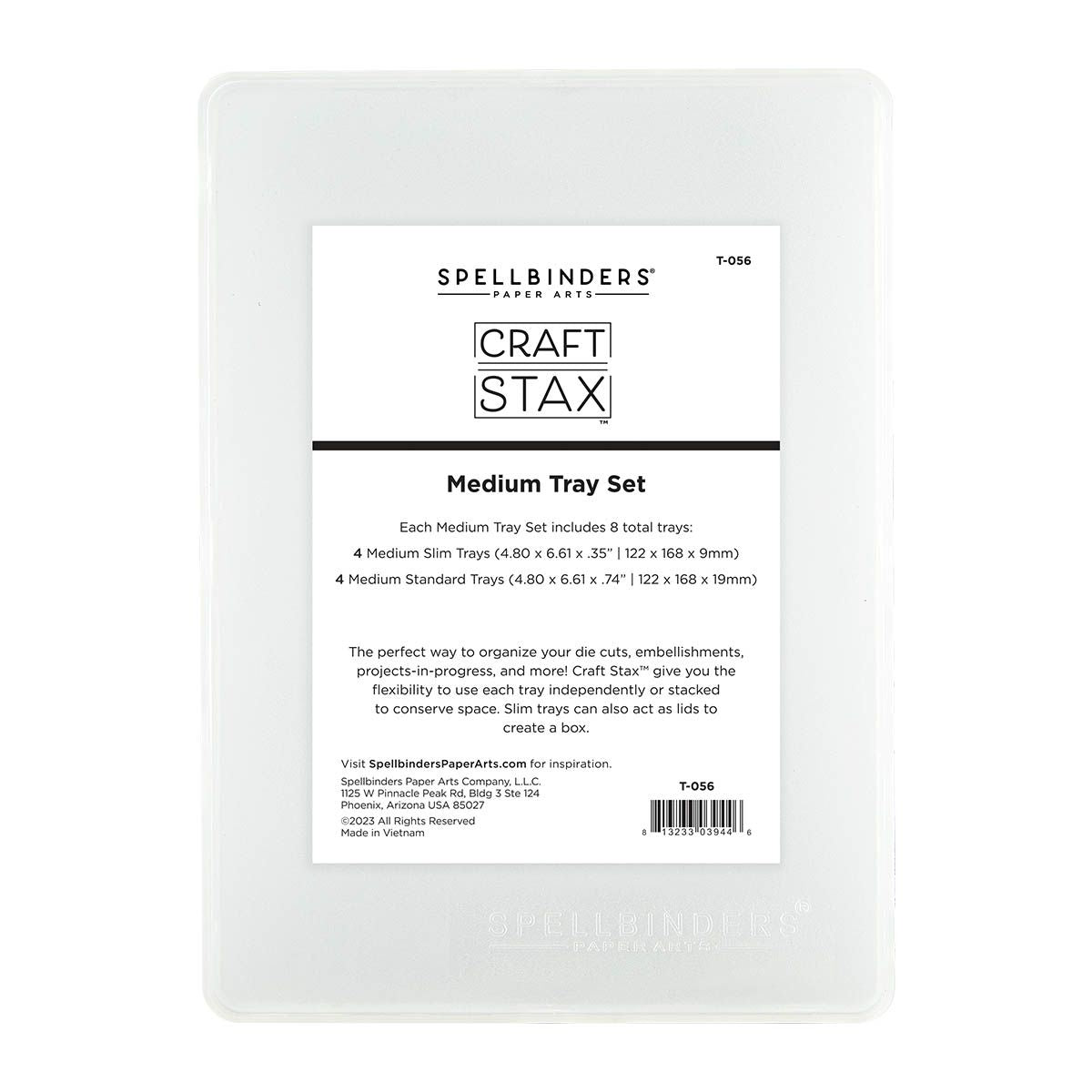 t-056 Spellbinders Craft Stax Medium Tray Set
