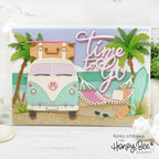 Honey Bee Lovely Layers Beach Bound Dies hbds-llbbnd Time To Go VW Bus Card