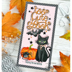 Honey Bee Too Cute To Spook Dies hbds-toctsk Halloween Cat Card