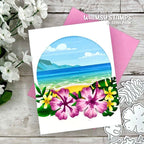 Whimsy Stamps Just Beachy 8.5 x 3.5 inch Slimline Papers wsdps22