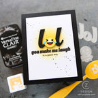 CZ Design Lol + Emoji Wafer Dies czd269c Happy Camper LOL Card | color-code:ALT01