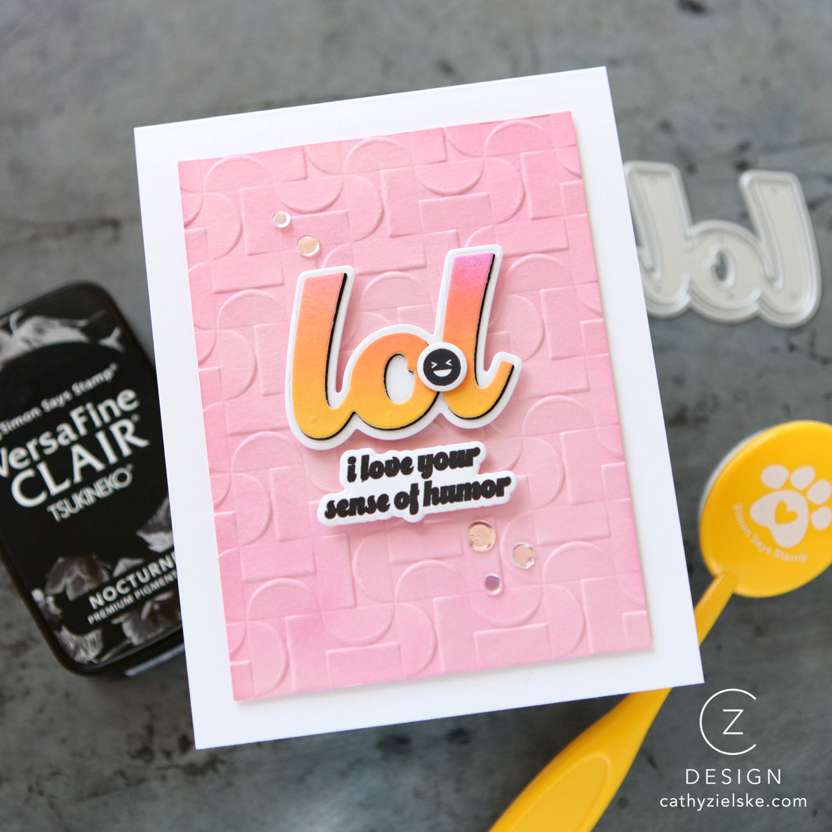 CZ Design Stamps and Dies LOL set1033lol Happy Camper LOL Card | color-code:ALT01