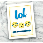 CZ Design Stamps and Dies LOL set1033lol Happy Camper LOL Card