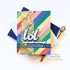 CZ Design Stamps and Dies LOL set1033lol Happy Camper LOL Card