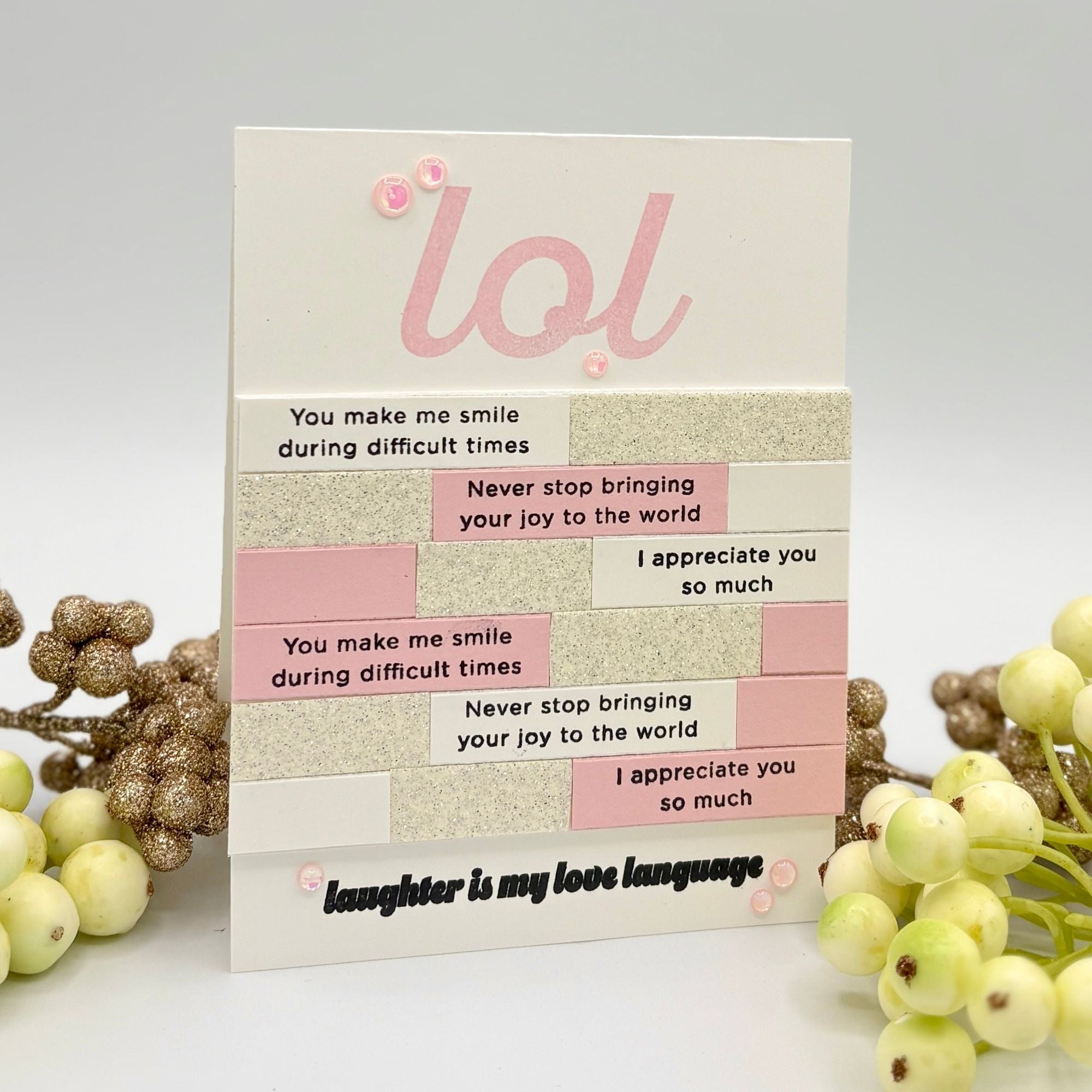CZ Design Clear Stamps LOL cz396c Happy Camper LOL Card
