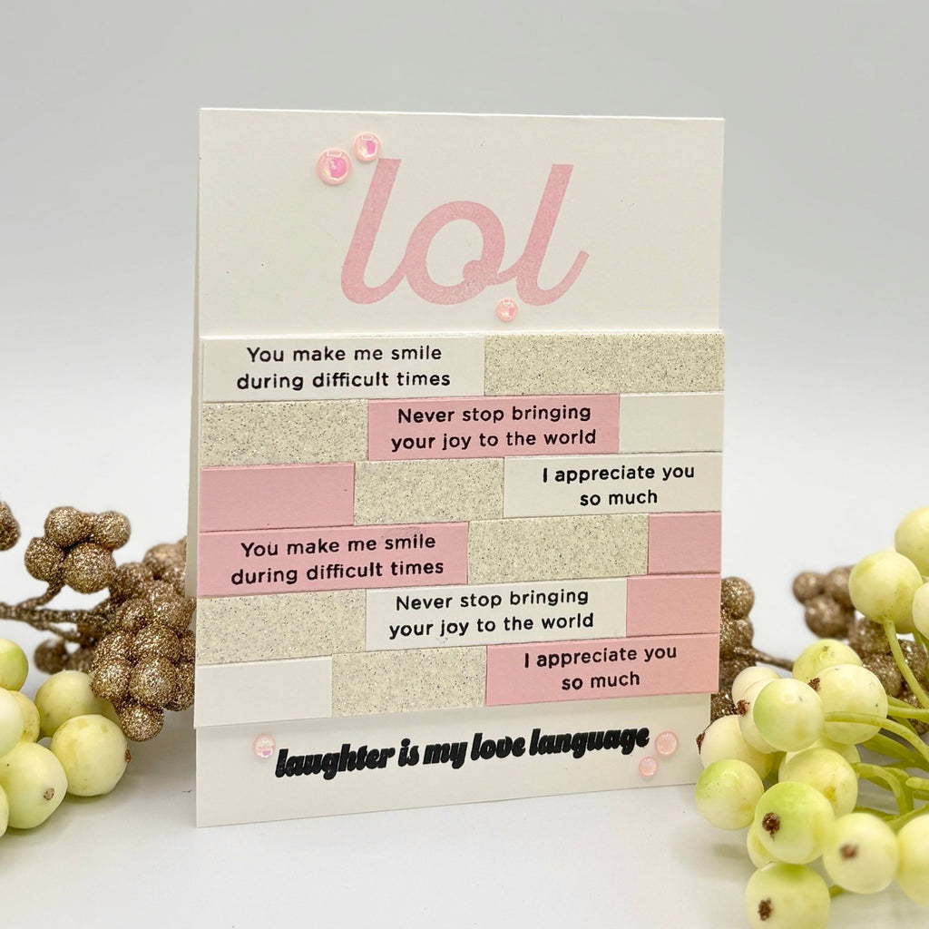 CZ Design Clear Stamps LOL cz396c Happy Camper LOL Card