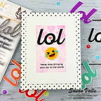 CZ Design Clear Stamps LOL cz396c Happy Camper LOL Card