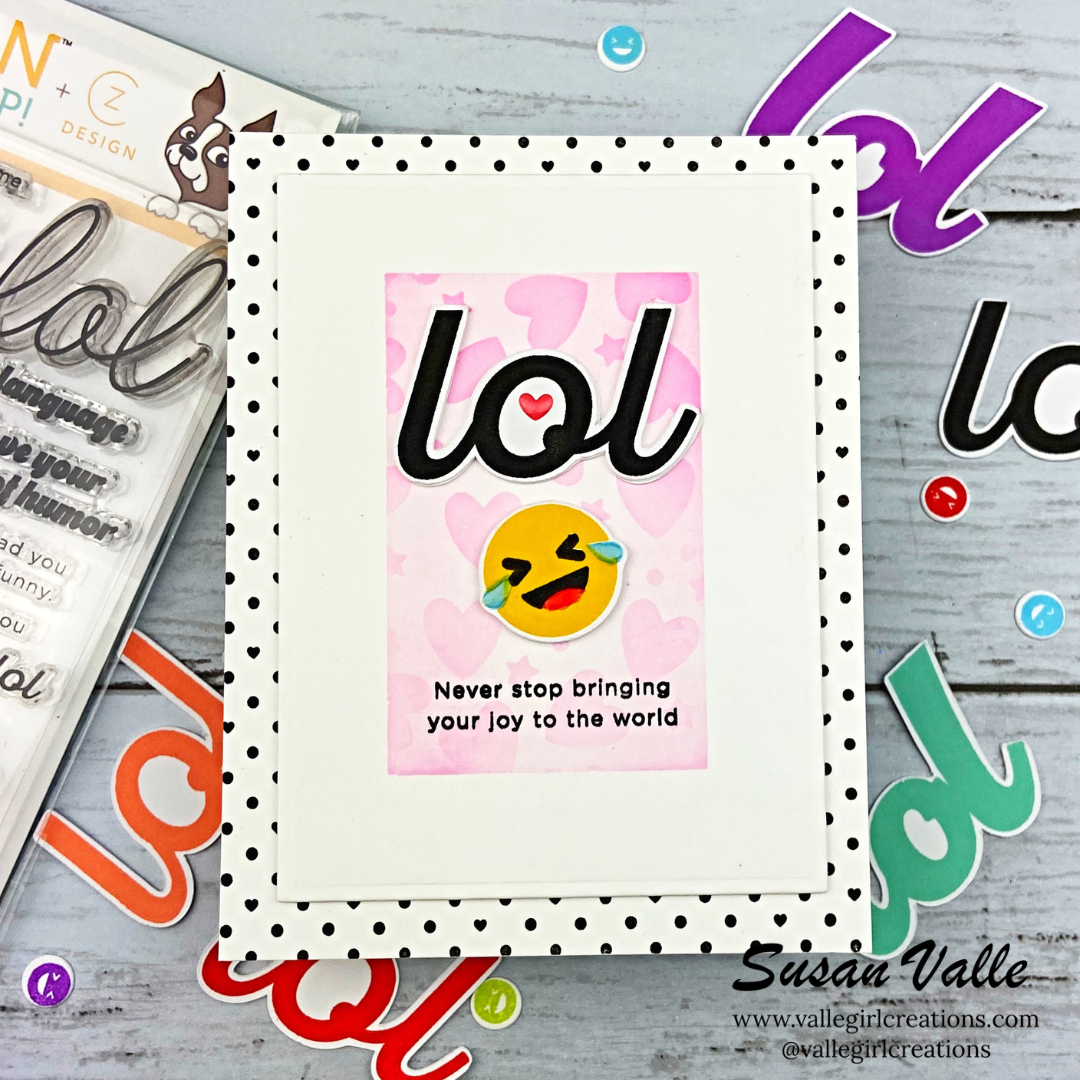 CZ Design Clear Stamps LOL cz396c Happy Camper LOL Card