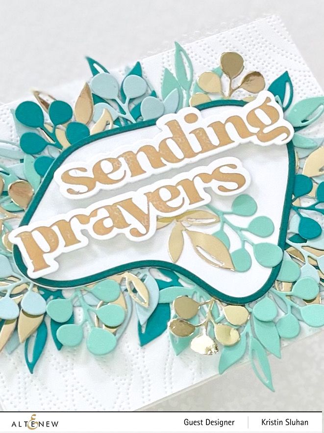 Altenew Dotted Waves Simple Coloring Stencil ALT7952 prayers
