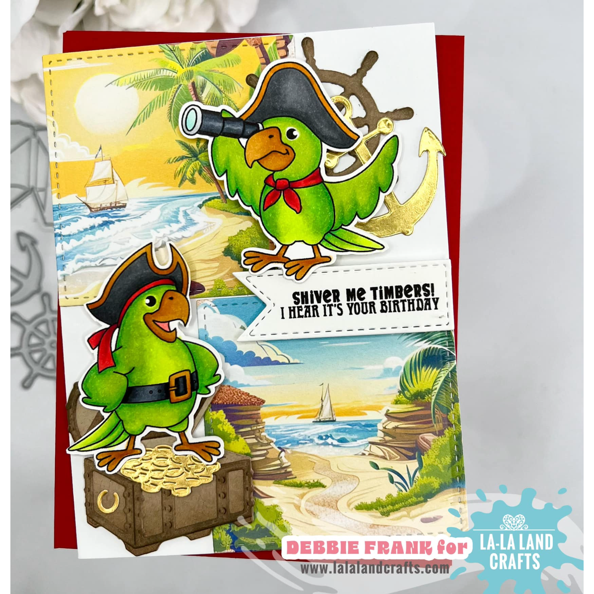 La-La Land Crafts Ahoy Matey Clear Stamps cl166 treasure