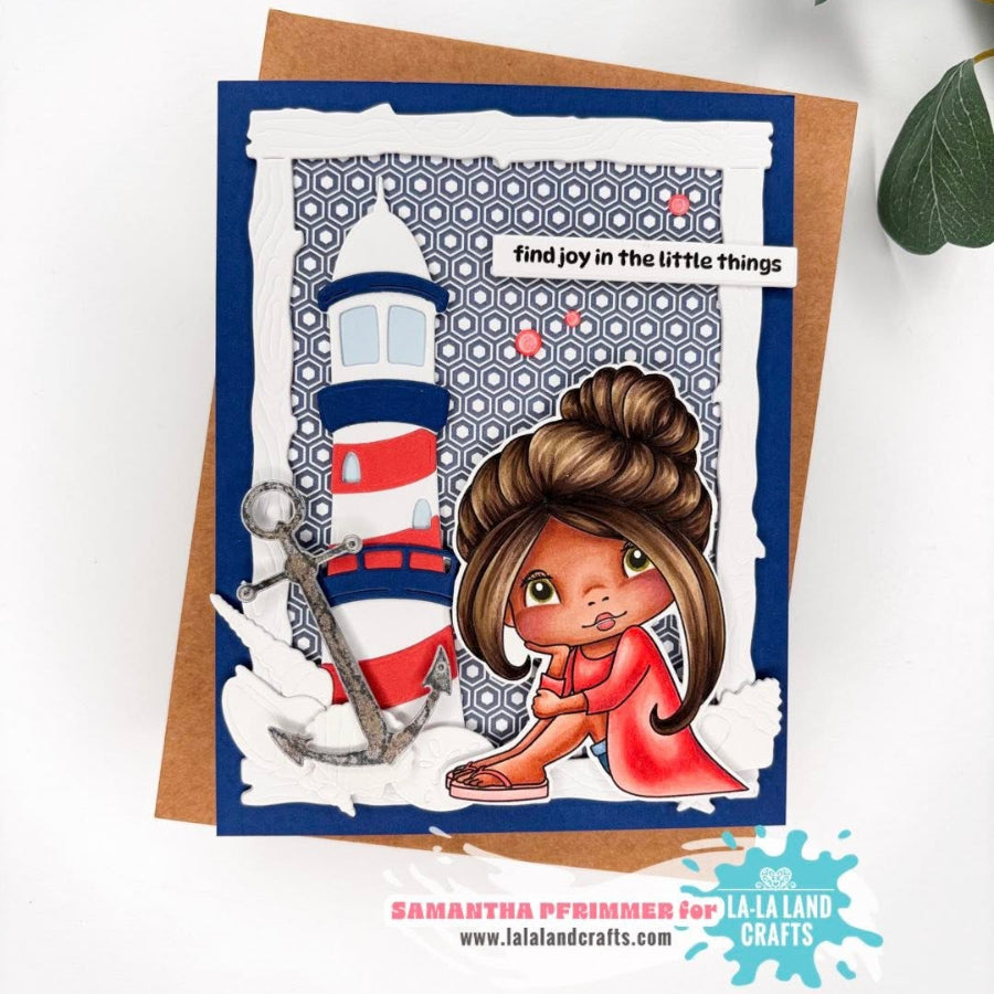 La-La Land Crafts Anchor Die 9011 find joy in the little things card