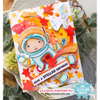 La-La Land Crafts Astronaut Marci Cling Stamp 5619 birthday