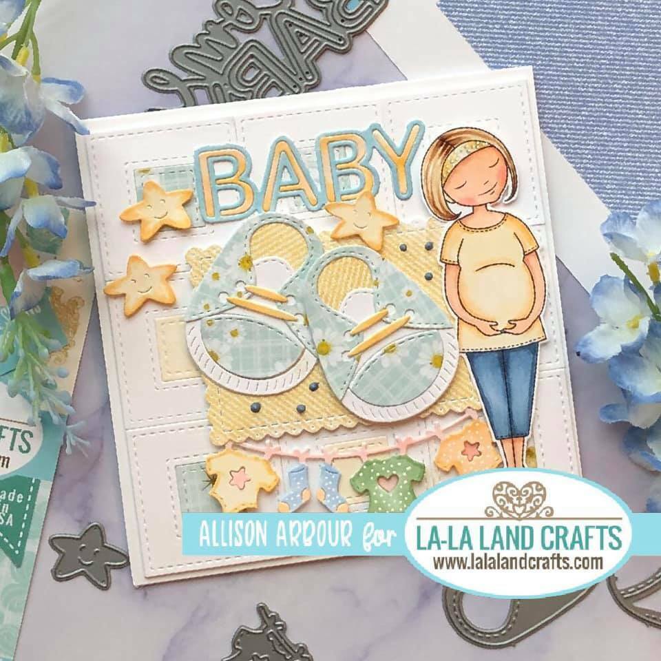 La-La Land Crafts Baby Shoe Dies 8516 pregnant